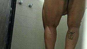 Spying Mommy's Hairy Beaver On Hidden Phone In Toilet