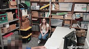 my tight pussy bounces wildly on lp officer's cock at shop