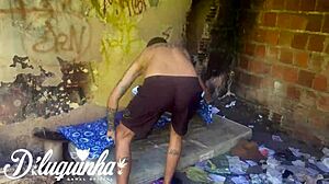 naughty public tease risks homeless eyes spotting our fuck