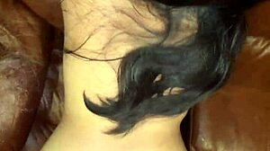 pretty thai teen takes big white cock doggystyle huge creampie