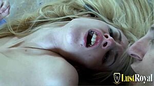 Dude Hammers Blonde Teen Outdoors As Friend Watches Cumshot!