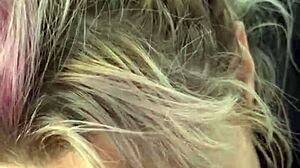 Streetwalker Sucks Cum Off Dick After Facial Cumshot