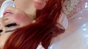 Naughty English Nurse Delivers Cum-Covered Tit Wank