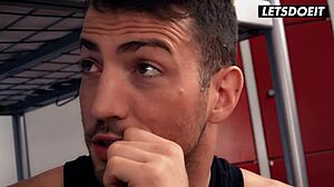 lenina crowne chills with roommate in hot hookup