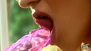 wanna see this slutty blonde ride dildos dreaming of anal?