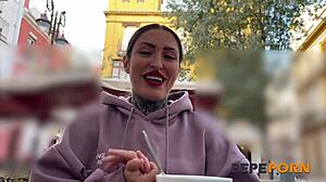 spanish cougar lara croft debuts with wild mature sex