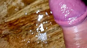 italian stud moans hard as shirtless cock gets oiled twice