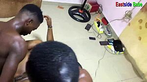 Massive Ebony BBW Hostel Threesome With Cowgirl Creampie Deepthroat