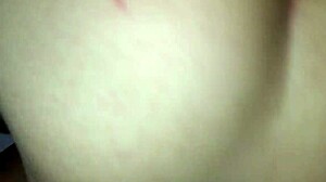 Hubby watches as BBC boy licks then rough fucks my wet pussy creampie