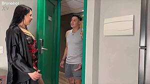 Slutty Brazilian Neighbor Invites Hung Stud Home For Bareback Pounding