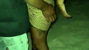 Horny homemade latina couple fingers and flashes pussy on public beach