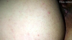 Hubby watches as BBC boy licks then rough fucks my wet pussy creampie