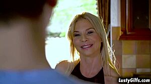 naughty ex-babysitter nadya basinger rides young stud's cock wildly