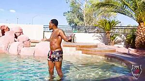 Helena Price Rides Cock Poolside Before Anal Cum Blast