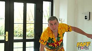 Thick milf wife sneaks into dorm for student pounding?