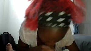 Hot Sloppy Head Sextape Sucking Cum on Big Tits for Stepdad