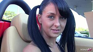 Want pigtails teen's huge ass fucked by old stranger?