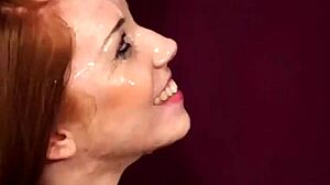 wicked model swallows every facial cumshot load yum