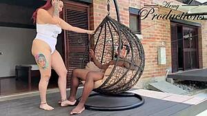 black bull stretches milf's tight pink pussy bareback deep