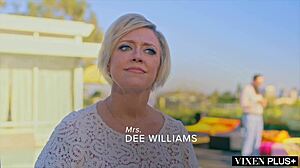 Cock Hungry Dee Williams Rides Fucks Server at Wild House Party