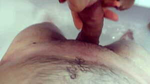 caught him showering so i washed sucked his cock and swallowed