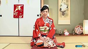 hey asian brunette, that kimono pose got you creampie wet in cowgirl and doggystyle?