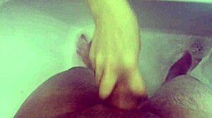 caught him showering so i washed sucked his cock and swallowed