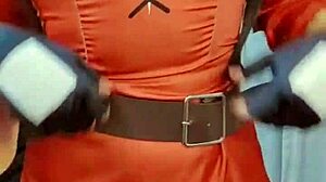 i crave that megumin cosplay moment when petite brunette teen fingers tight pussy and small tits slowly