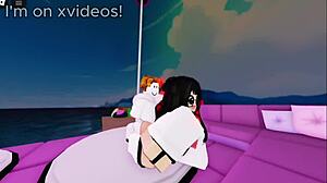 Big cock bends her over for rough doggy ass pounding!