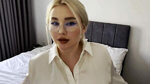 Petite Blonde Teen's Tight Pussy Gapes on Huge Cock After Hotel Mix-Up Creampie