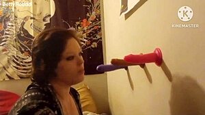 three rubber cocks stretch me wide open