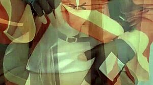 i crave that megumin cosplay moment when petite brunette teen fingers tight pussy and small tits slowly