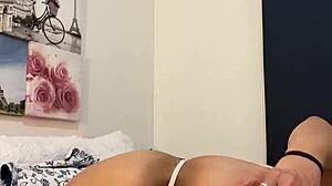 anna maria sucks mature latina dildo before fucking it deep