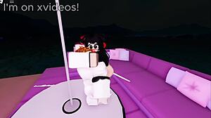 Big cock bends her over for rough doggy ass pounding!