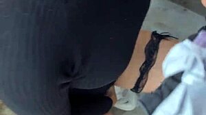 Public flashing turns into risky doggystyle with teen influencer