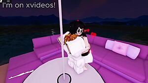 Big cock bends her over for rough doggy ass pounding!