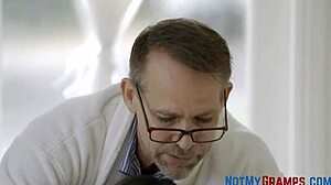 Brunette Teen Alexia Anders Rides Old Cock Cowgirl Creampie Ending