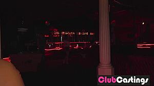 Shy Redhead Auditions Stripping with Tight Pussy Tease