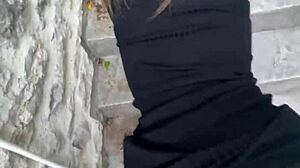 Public flashing turns into risky doggystyle with teen influencer