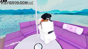 Big cock bends her over for rough doggy ass pounding!