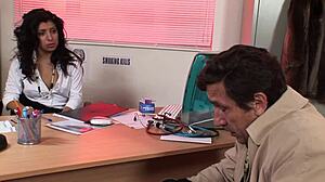 Sativa Rose Bent Over Secretary Desk Takes Anal Pounding