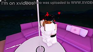 Big cock bends her over for rough doggy ass pounding!