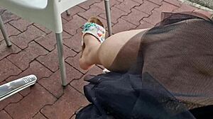 Chubby Italian Milf Nicoletta's Public Farting Lingerie Laughs Compilation