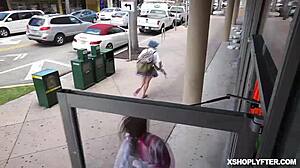 Security Guard RAMS Sexy Shoplifter Allie Addison!