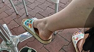 Chubby Italian Milf Nicoletta's Public Farting Lingerie Laughs Compilation