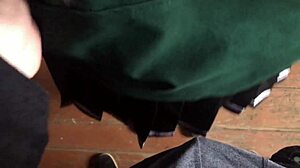 Amateur 18yo Latina Student Soaks Panties with Milk in Abandoned House