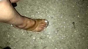 Perfect Candid Latina Prostitute Feet in Forest Heels Pt1 Slowmotion