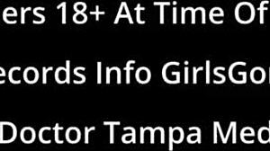 brooklyn rossi's first gyno exam spreads shaved pussy wide