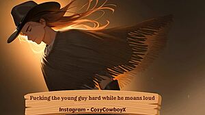 fucking young boyfriend hard as he moans like crazy