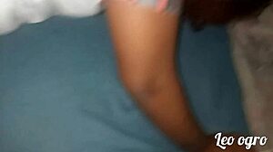 Brazilian Brunette Myllena Rios Bent Over Ebony Doggystyle Street!